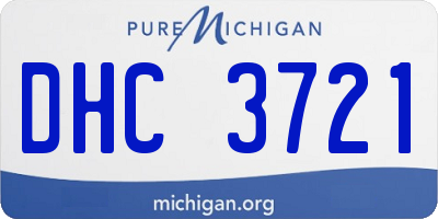 MI license plate DHC3721