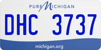 MI license plate DHC3737