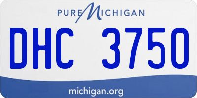 MI license plate DHC3750