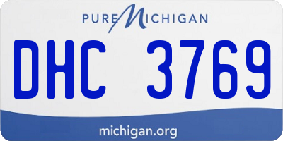 MI license plate DHC3769