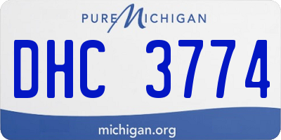 MI license plate DHC3774