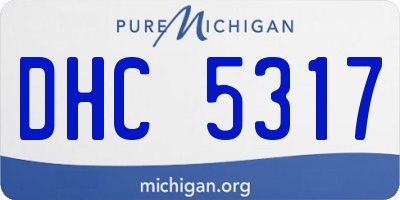 MI license plate DHC5317