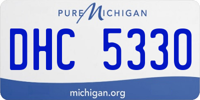 MI license plate DHC5330