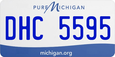 MI license plate DHC5595