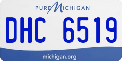 MI license plate DHC6519