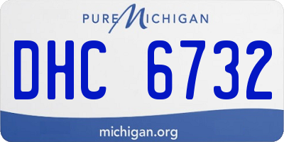 MI license plate DHC6732