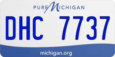 MI license plate DHC7737