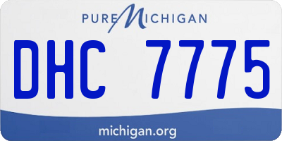 MI license plate DHC7775