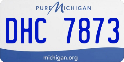 MI license plate DHC7873