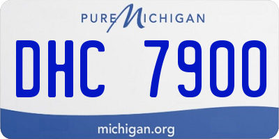 MI license plate DHC7900