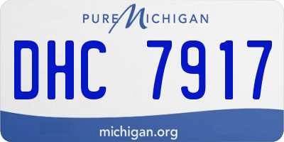 MI license plate DHC7917