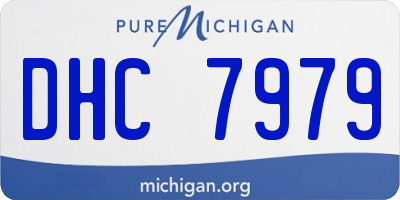 MI license plate DHC7979