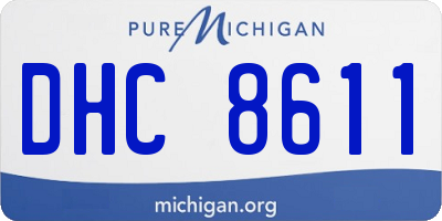 MI license plate DHC8611