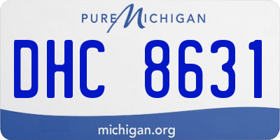 MI license plate DHC8631