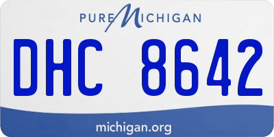 MI license plate DHC8642