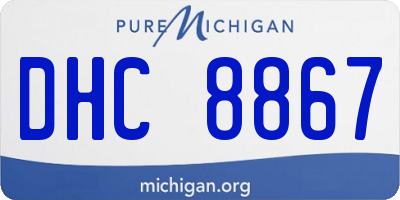 MI license plate DHC8867