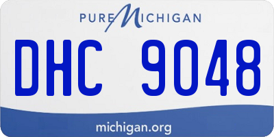 MI license plate DHC9048