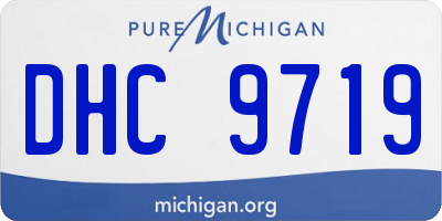 MI license plate DHC9719