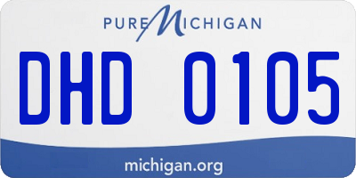 MI license plate DHD0105