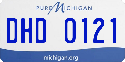 MI license plate DHD0121