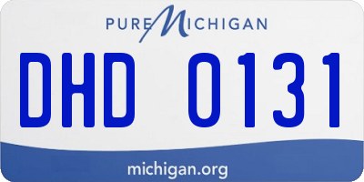 MI license plate DHD0131