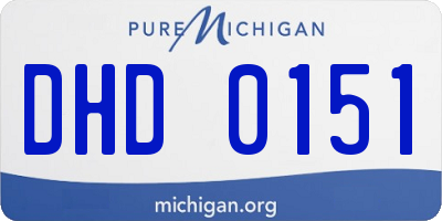 MI license plate DHD0151