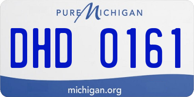 MI license plate DHD0161