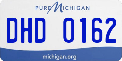 MI license plate DHD0162