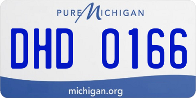 MI license plate DHD0166