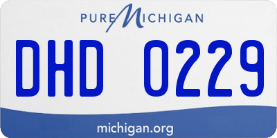 MI license plate DHD0229