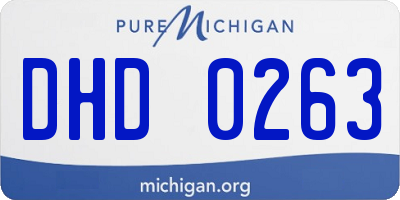 MI license plate DHD0263