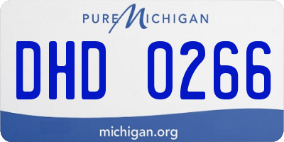 MI license plate DHD0266