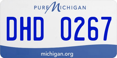 MI license plate DHD0267