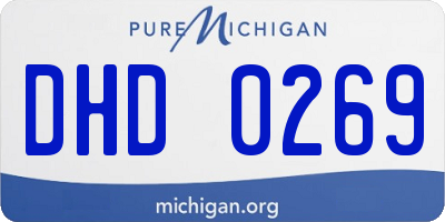MI license plate DHD0269