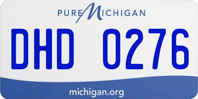 MI license plate DHD0276