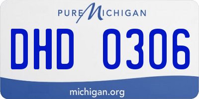 MI license plate DHD0306