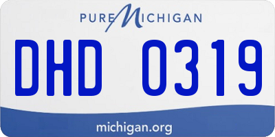 MI license plate DHD0319