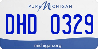 MI license plate DHD0329