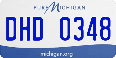 MI license plate DHD0348