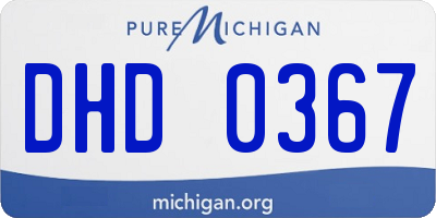 MI license plate DHD0367