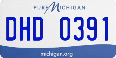 MI license plate DHD0391