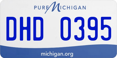 MI license plate DHD0395