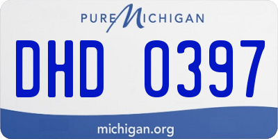 MI license plate DHD0397