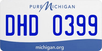 MI license plate DHD0399