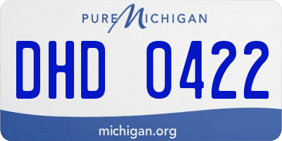 MI license plate DHD0422