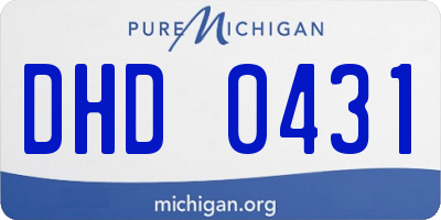 MI license plate DHD0431