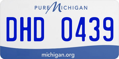 MI license plate DHD0439