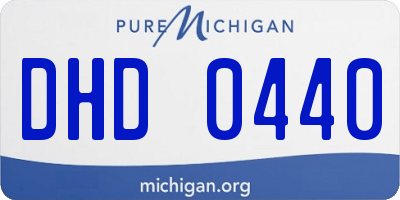 MI license plate DHD0440
