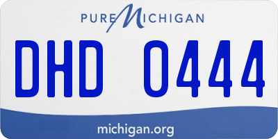 MI license plate DHD0444
