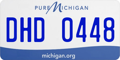 MI license plate DHD0448